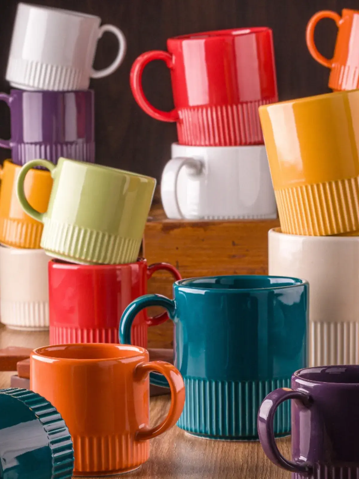 Caneca em Porcelana - Assar e Servir Amarelo