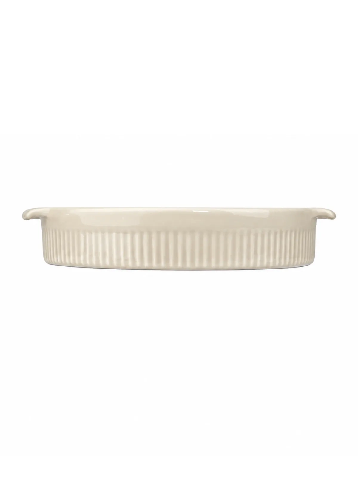 Forma Redonda em Porcelana - 21cm Marfim
