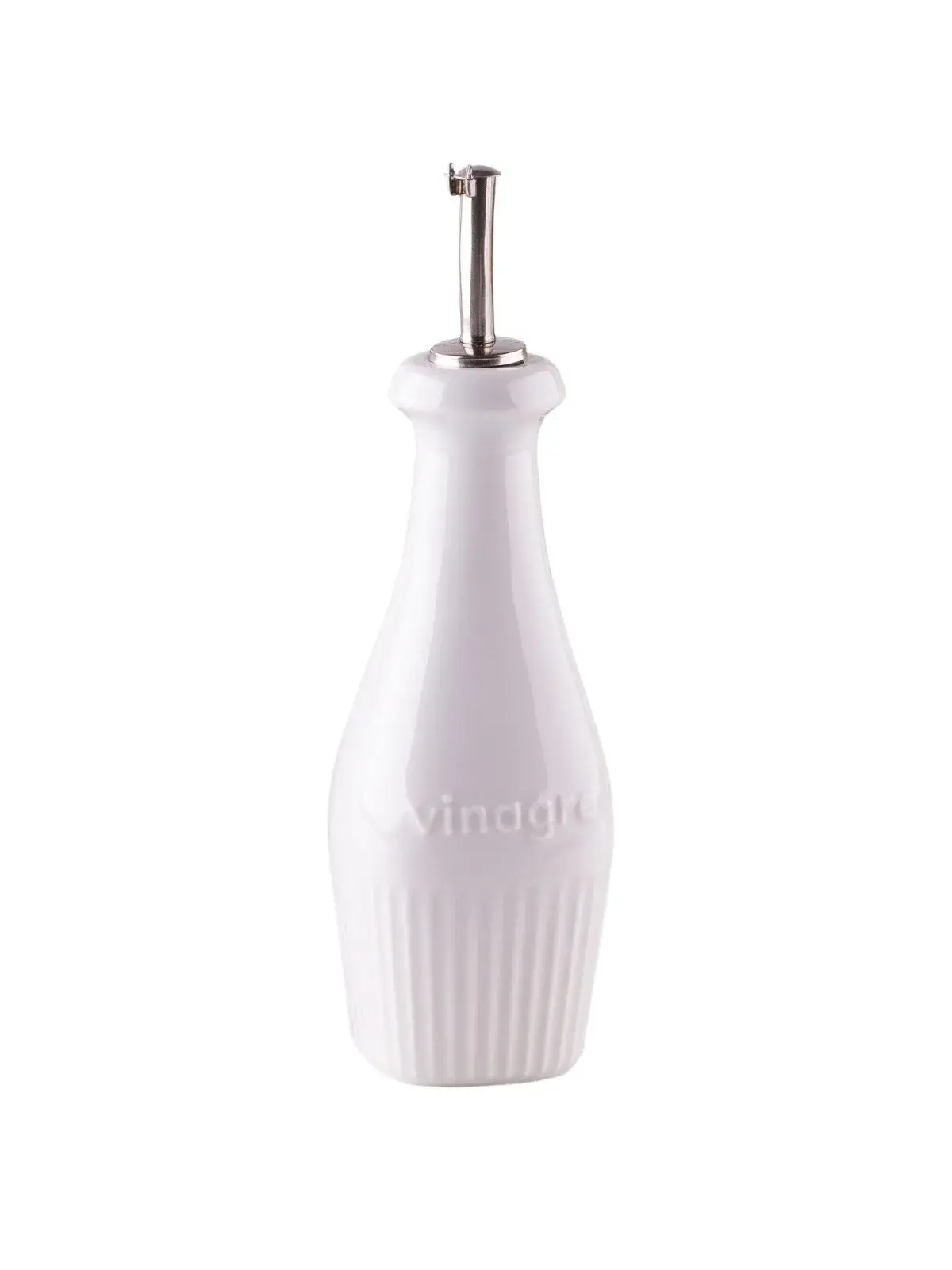 Vinagreiro em Porcelana - Assar e Servir Branco