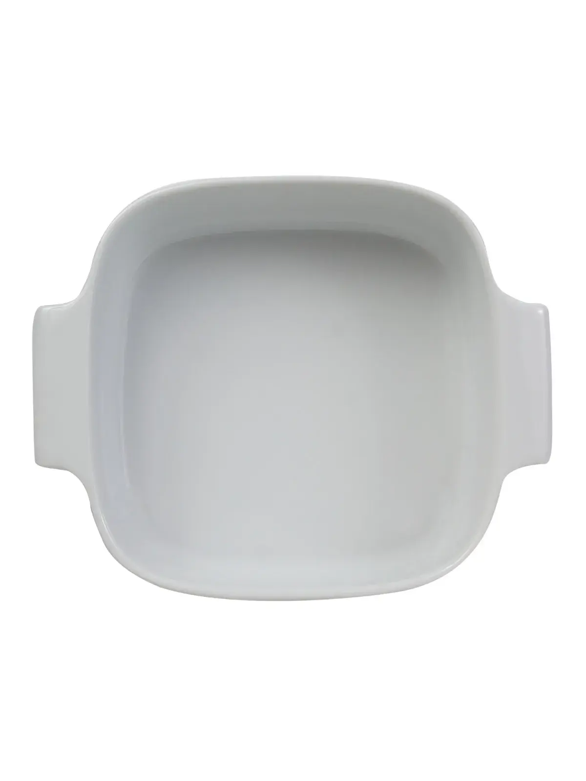 Travessa Quadrada em Porcelana Branco