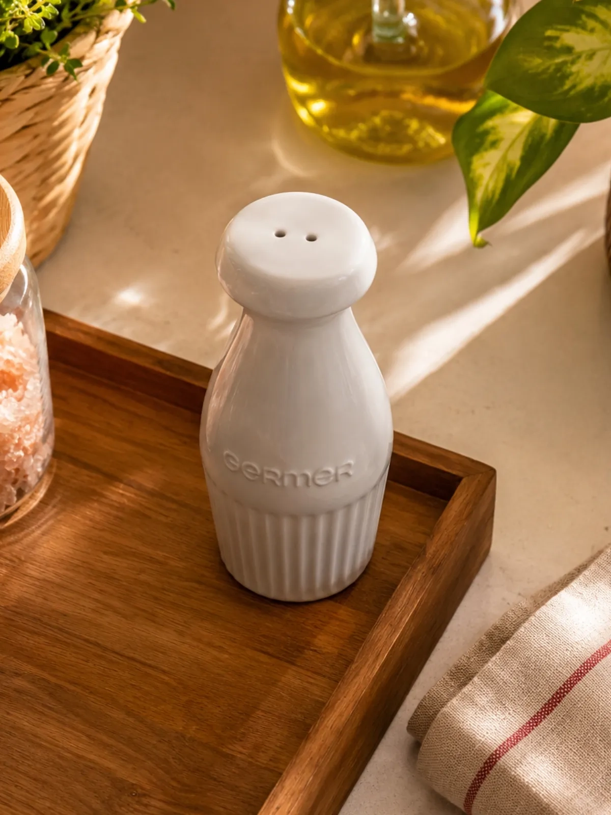 Pimenteiro em Porcelana - Assar e Servir Branco