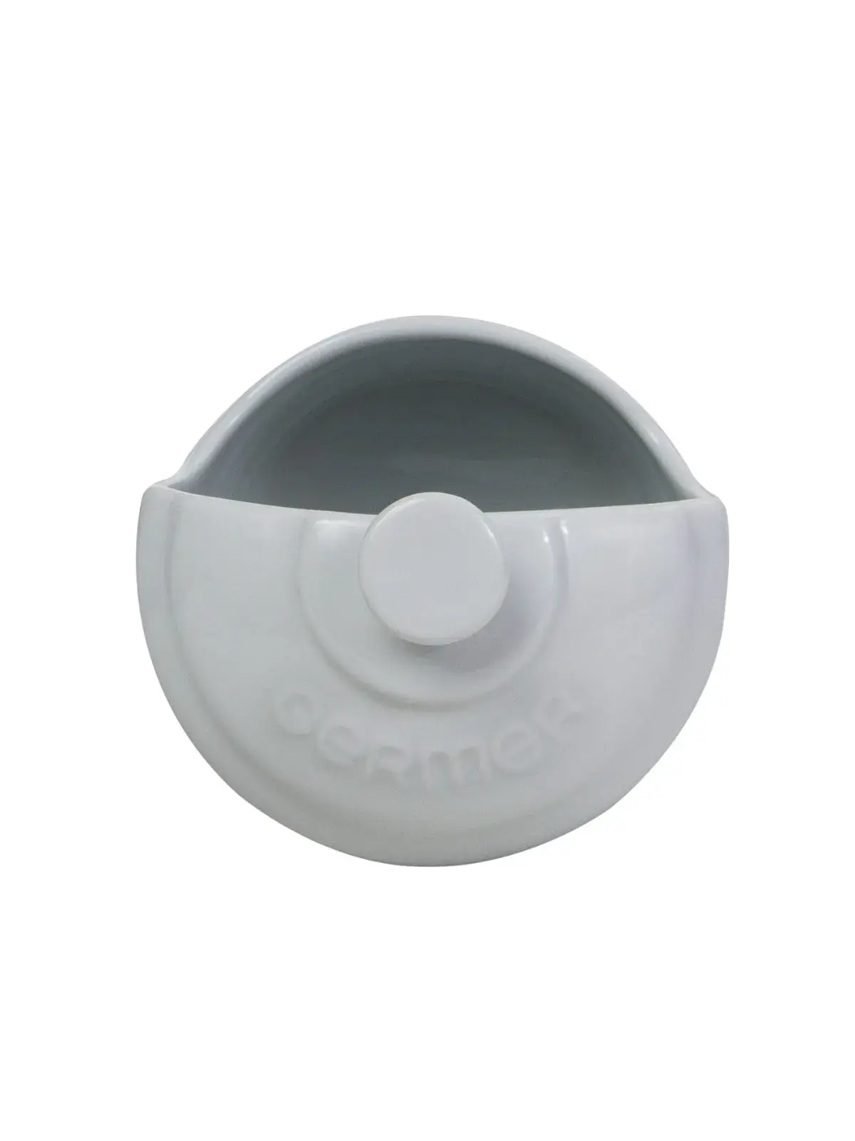 Pote de Sal em Porcelana - Assar e Servir Branco