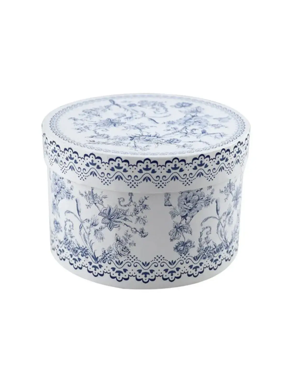 Açucareiro Hortênsia em New Bone China com Colher Azul