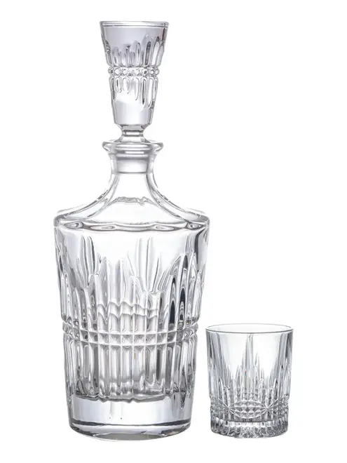 Jogo para Whisky Vincent 7 peças em Cristal