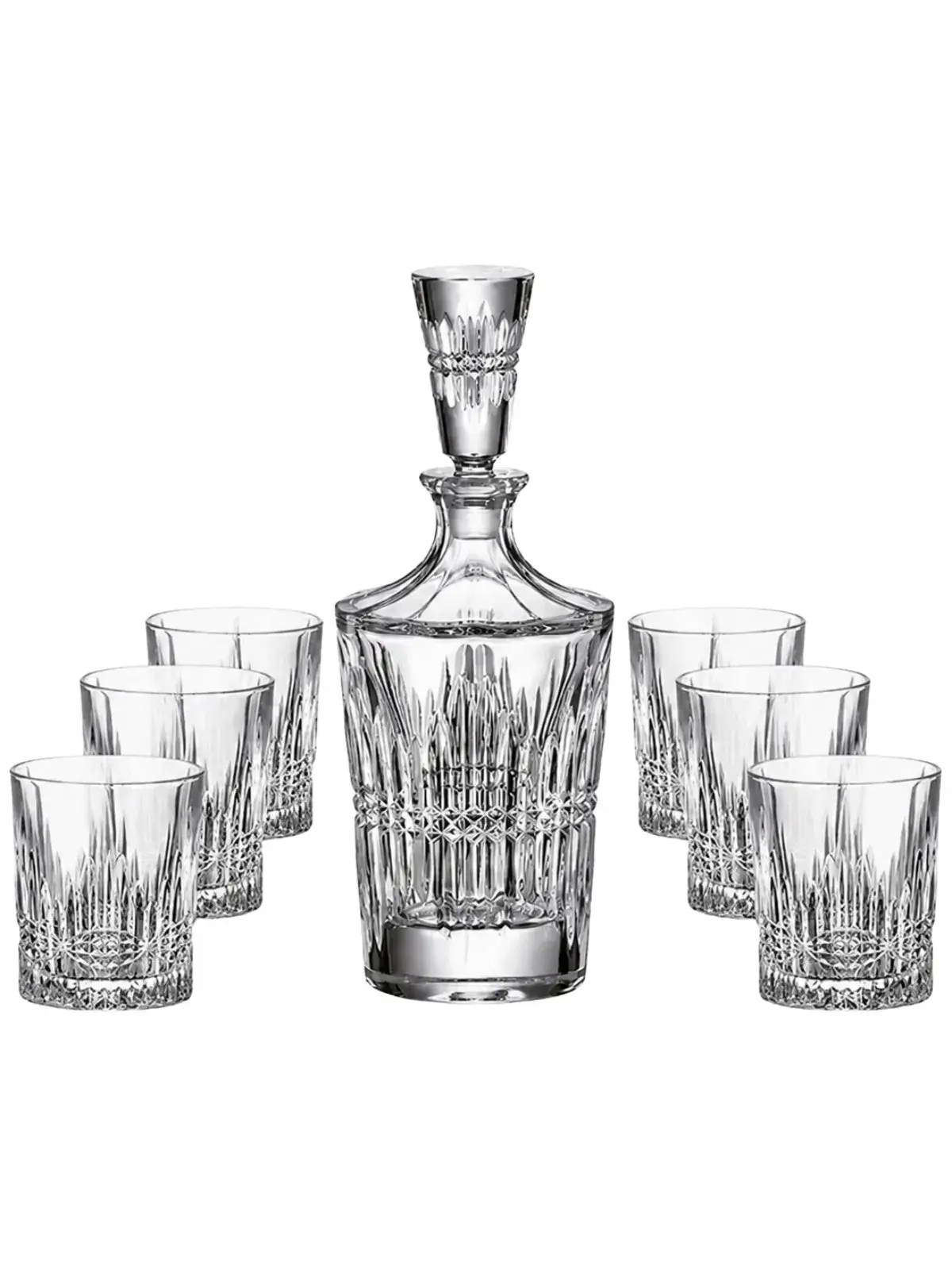 Jogo para Whisky Vincent 7 peças em Cristal 850ml+6x300ml