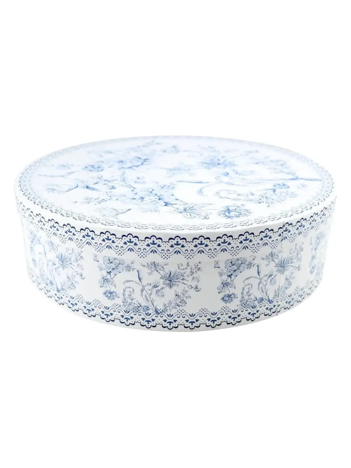 Jogo de 4 Pratos Hortênsia para Sobremesa em New Bone China Azul