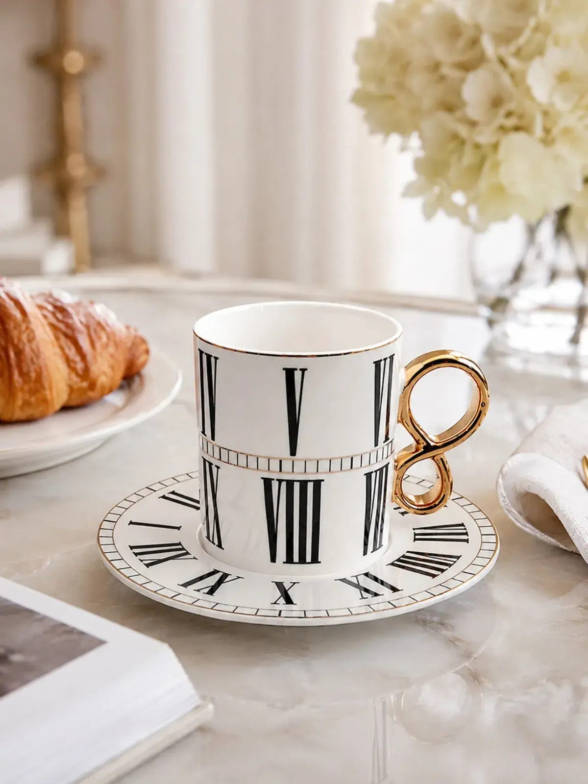 Jogo de 8 peças para Café Accord em New Bone China 100ml