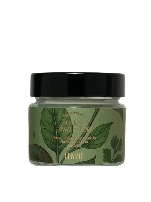 Vela Perfumada Lenvie Pepino e Ervas 140g