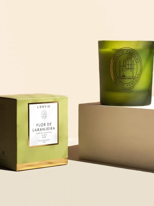 Vela Perfumada Lenvie Flor 210g