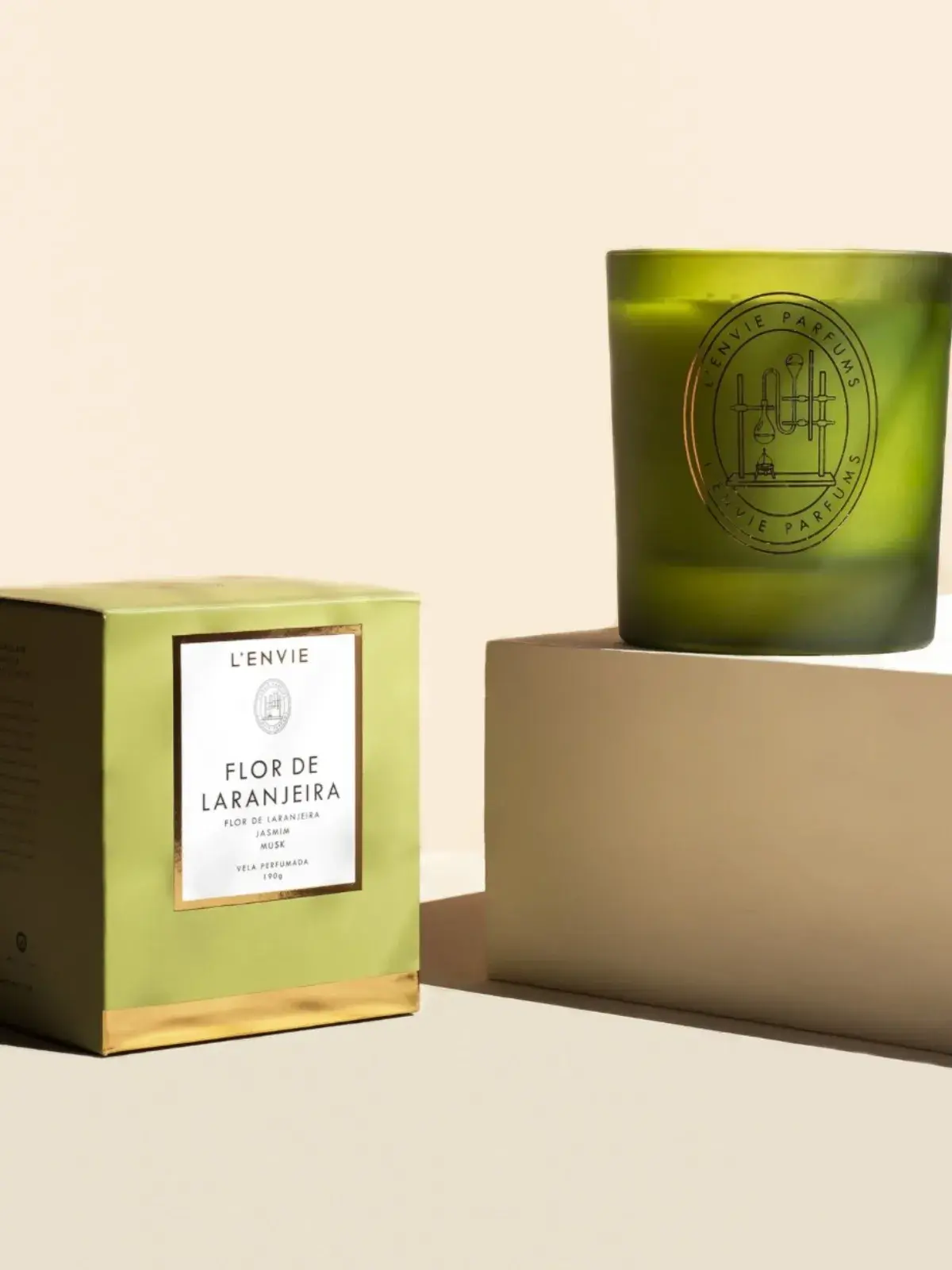 Vela Perfumada Lenvie Flor 210g 