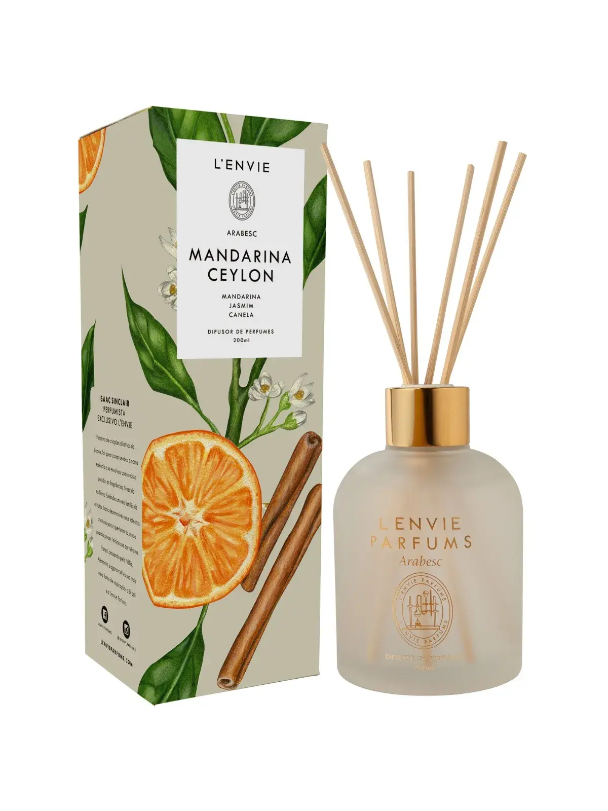 Difusor de Perfume Lenvie Mandarina 200ml 