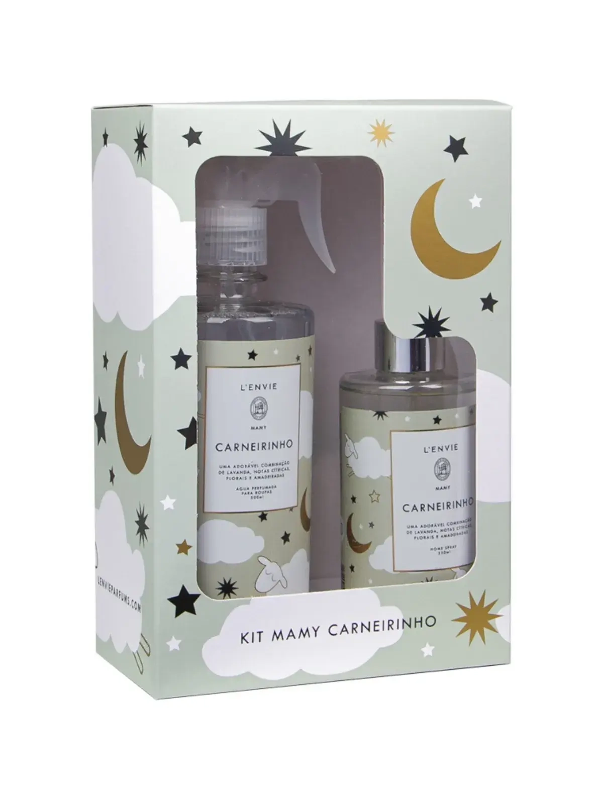 Kit Difusor 250ml e Aguá Perfumada 500ml Lenvie Mamy 