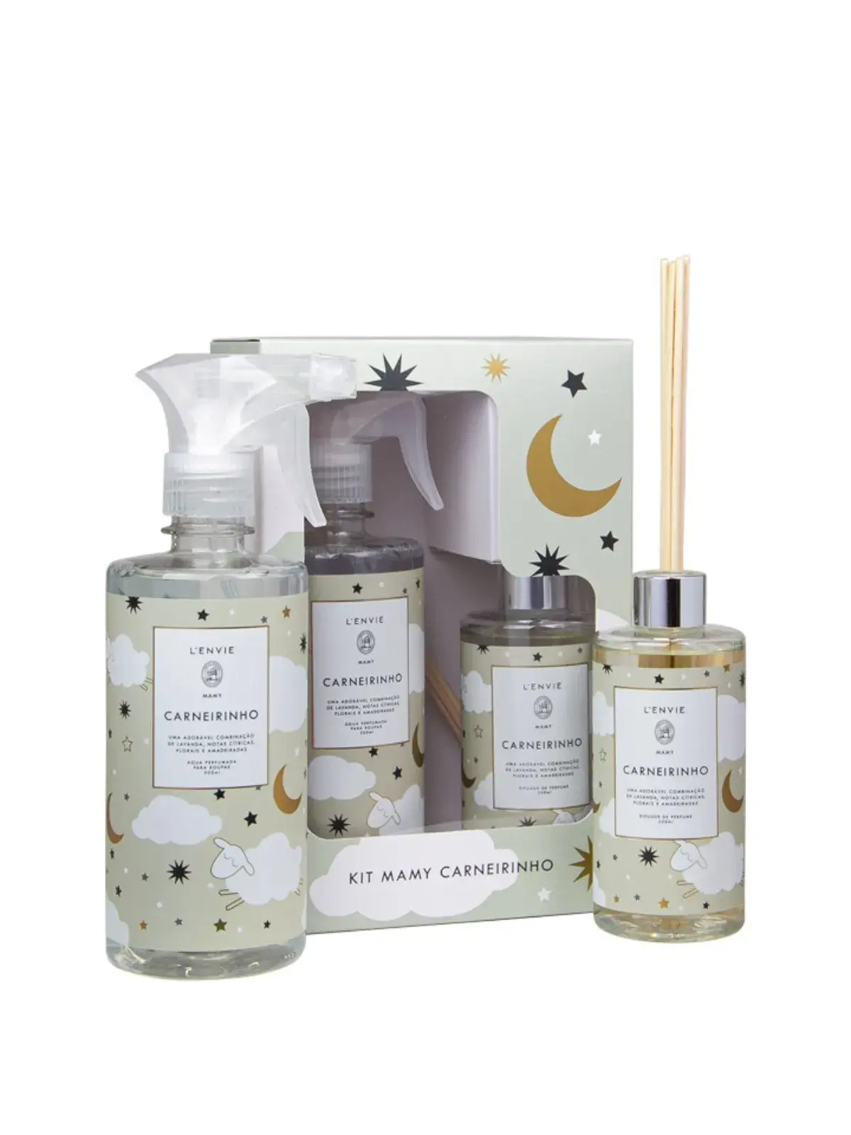 Kit Difusor 250ml e Aguá Perfumada 500ml Lenvie Mamy 