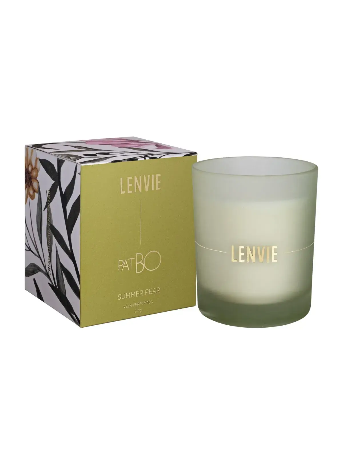 Vela Perfumada Lenvie PatBo Summer Pear 210g 