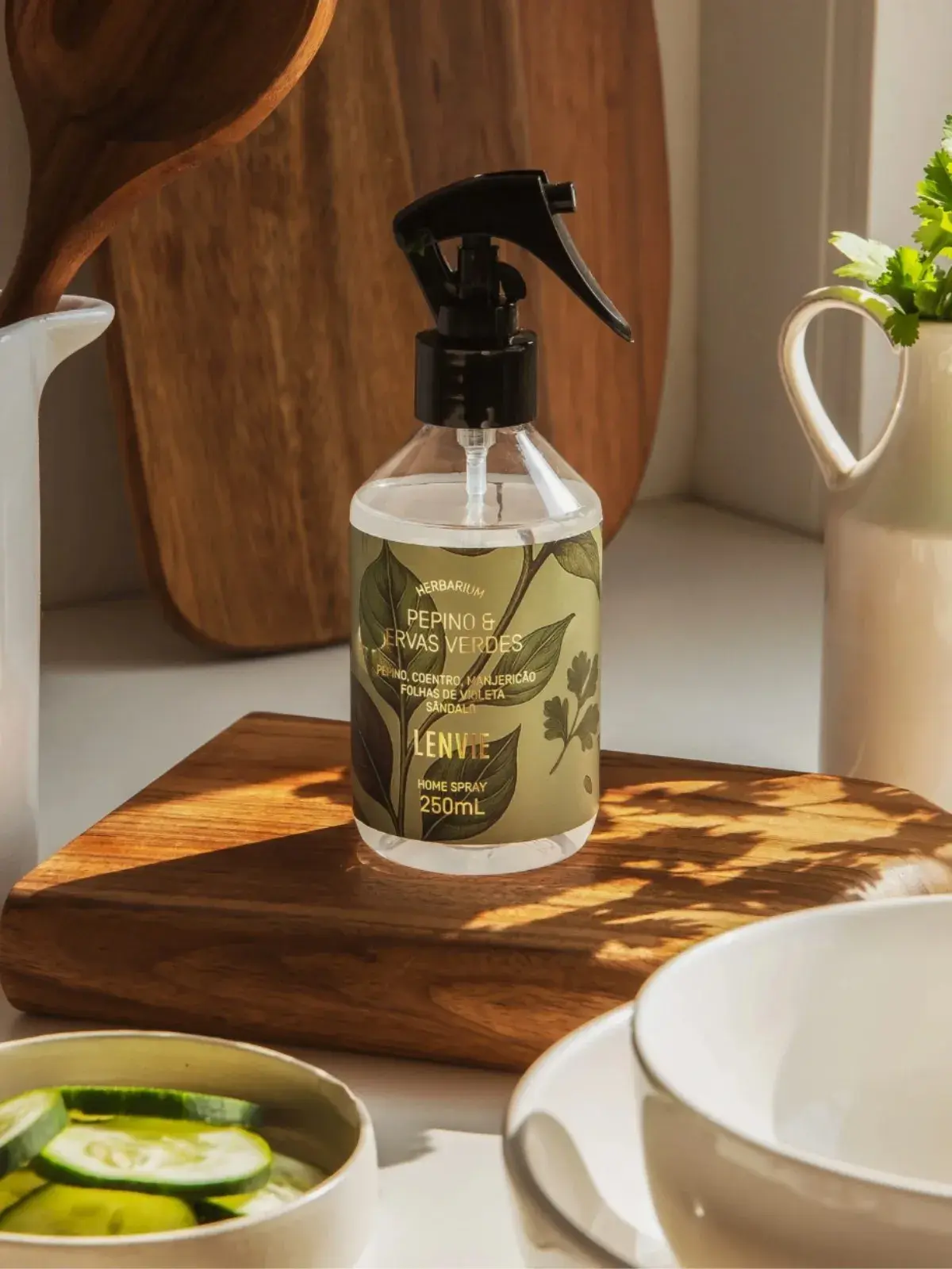 Home Spray Lenvie Pepino e Ervas Verdes 250ml 