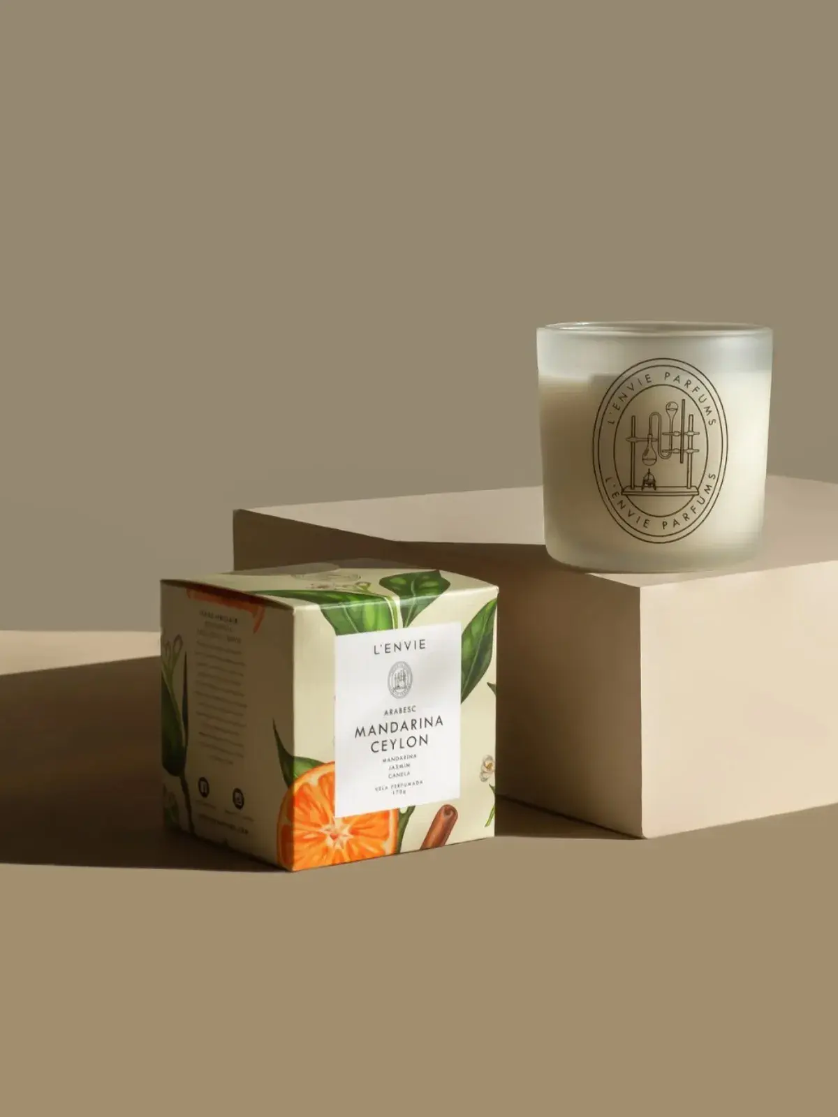 Vela Perfumada Lenvie Mandarina 210g 