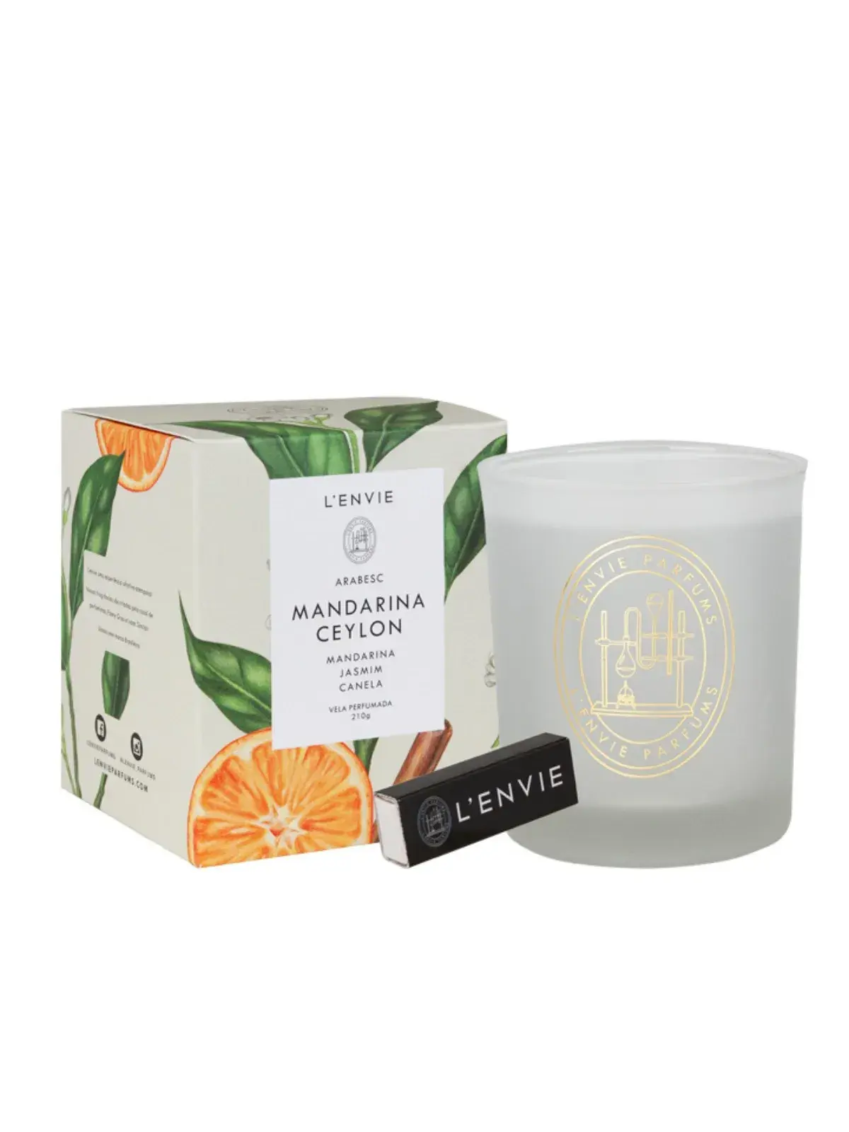 Vela Perfumada Lenvie Mandarina 210g 