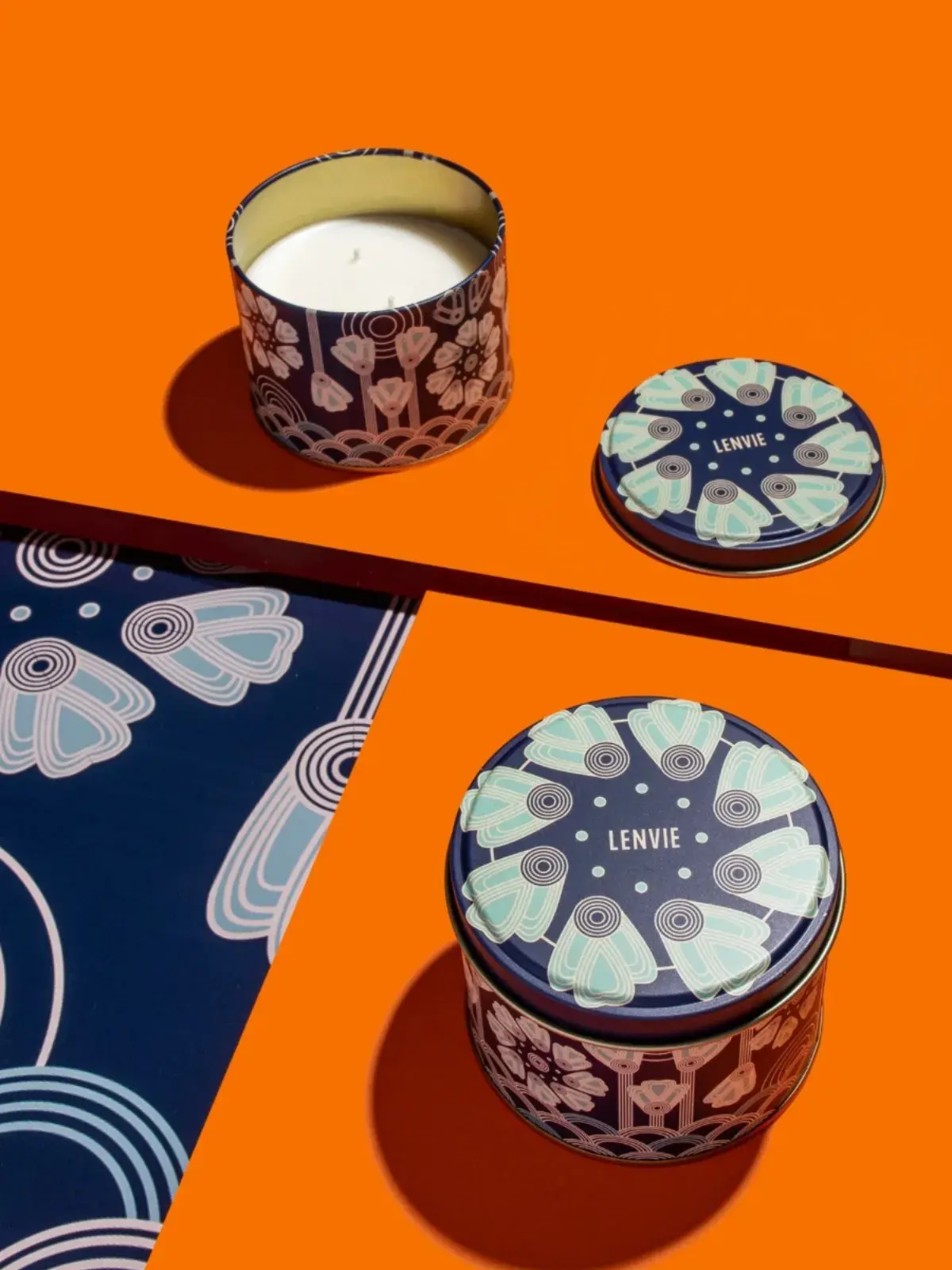 Vela Perfumada Lata Lenvie Into the Night 250g 