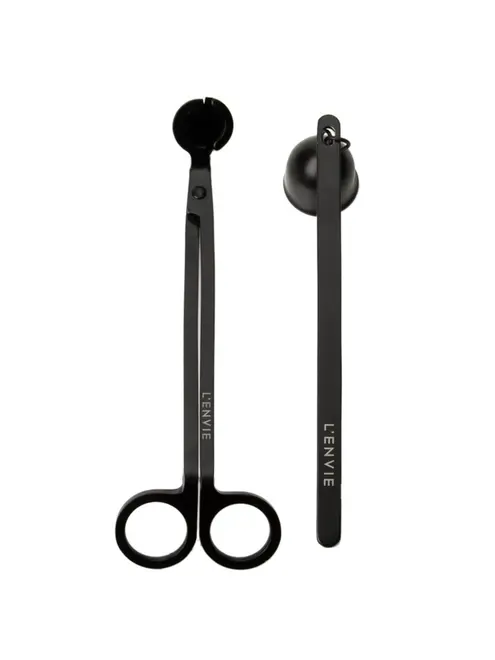 Abafador e Aparador de Vela Metálico Lenvie Preto