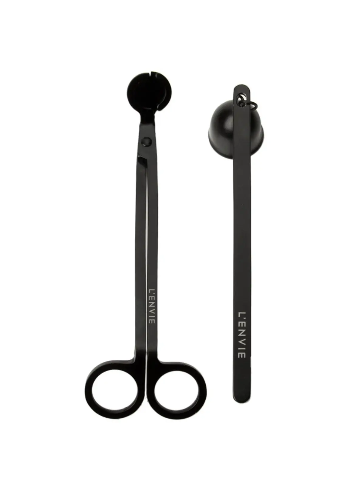 Abafador e Aparador de Vela Metálico Lenvie Preto 