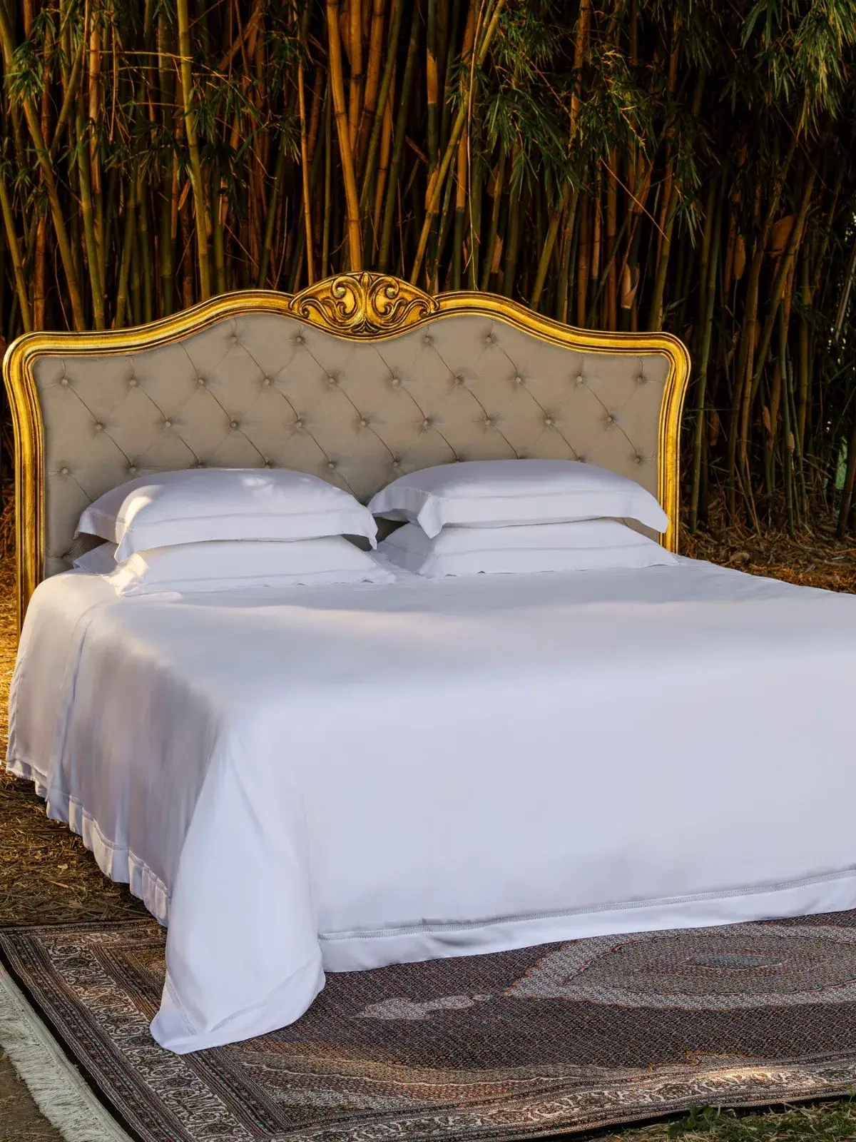 Jogo de Cama Queen Adagio 100% Bamboo 300 fios Branco