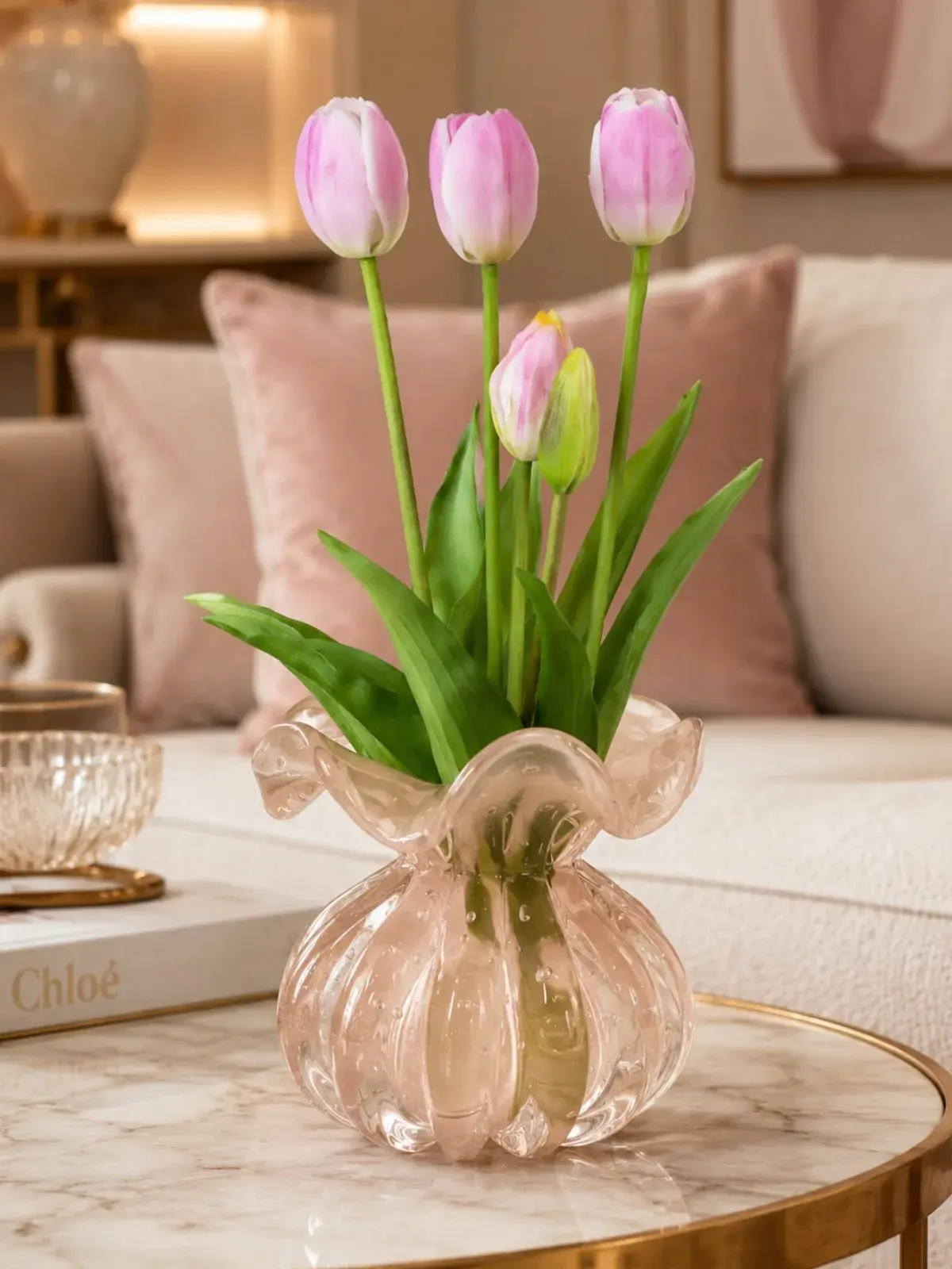Ramalhete Tulipa Toque Real Rosa