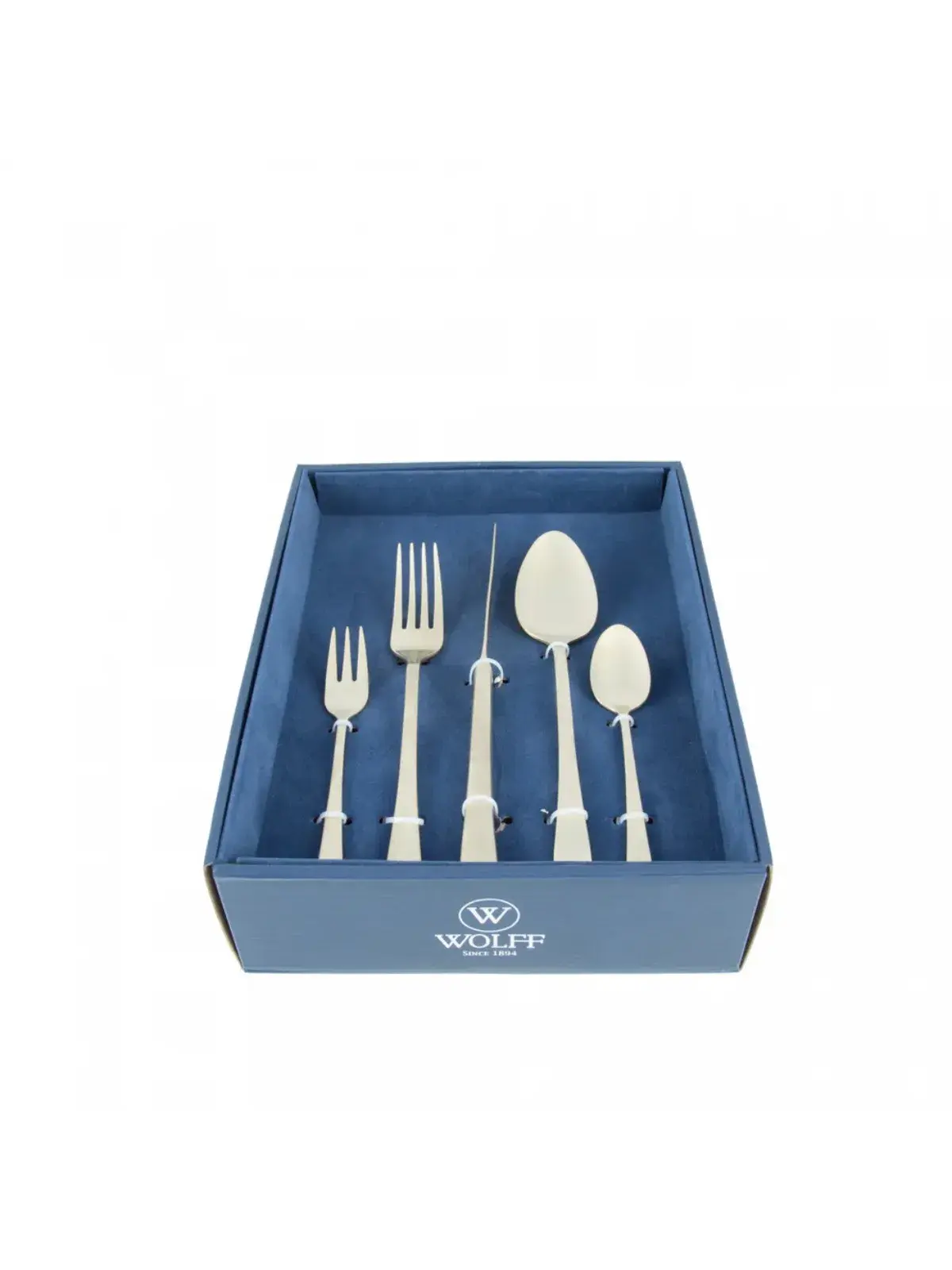 Faqueiro Berna 30 Peças em Aço Inox Champagne Champagne