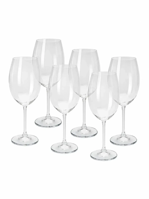 Jogo 6 Taças de Vinho Tinto Gastro/Colibri em Cristal Ecológico Bohemia