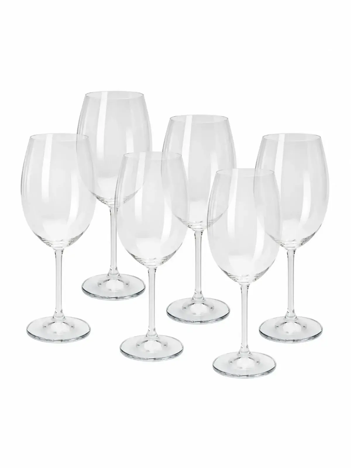 Jogo 6 Taças de Vinho Tinto Gastro/Colibri em Cristal Ecológico Bohemia 450ml