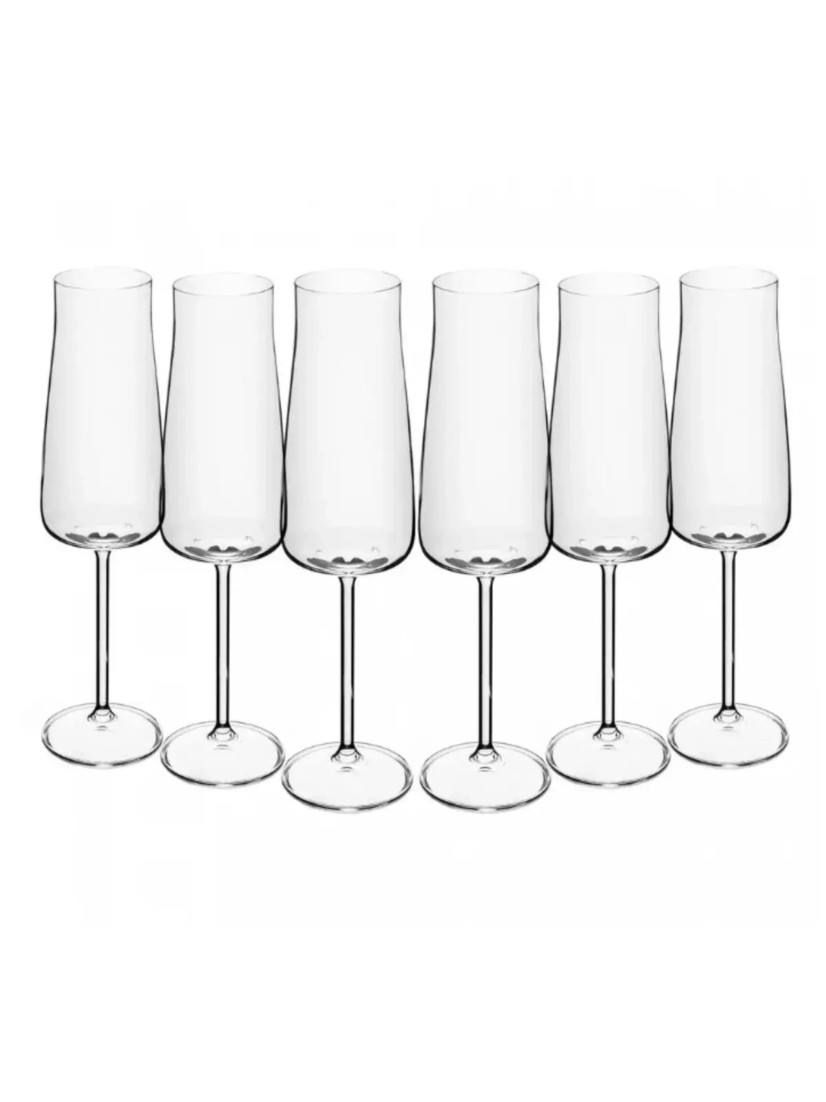Jogo 6 Taças de Champagne Alex em Cristal Ecológico Bohemia 210ml