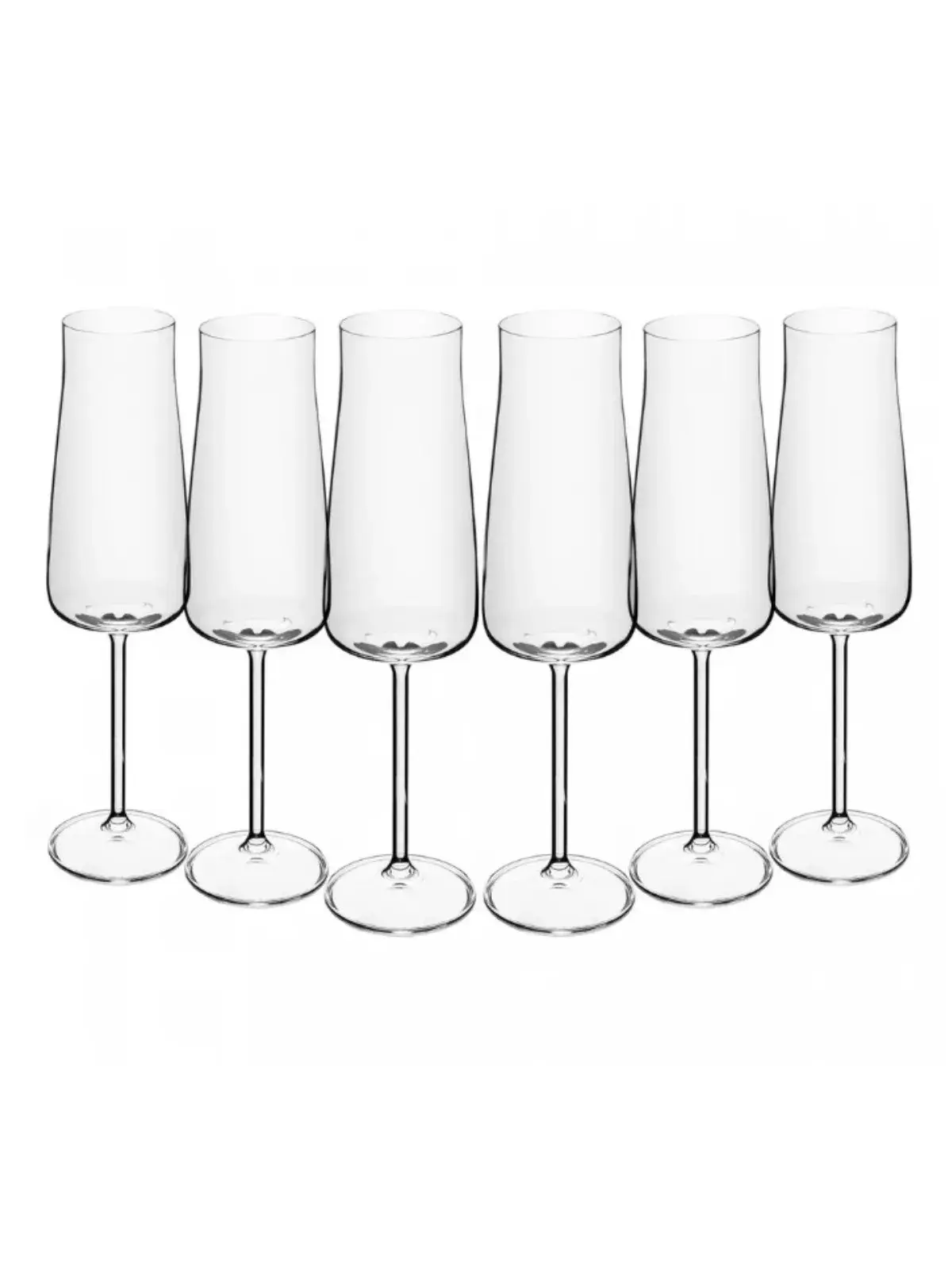 Jogo 6 Taças de Champagne Alex em Cristal Ecológico Bohemia 210ml