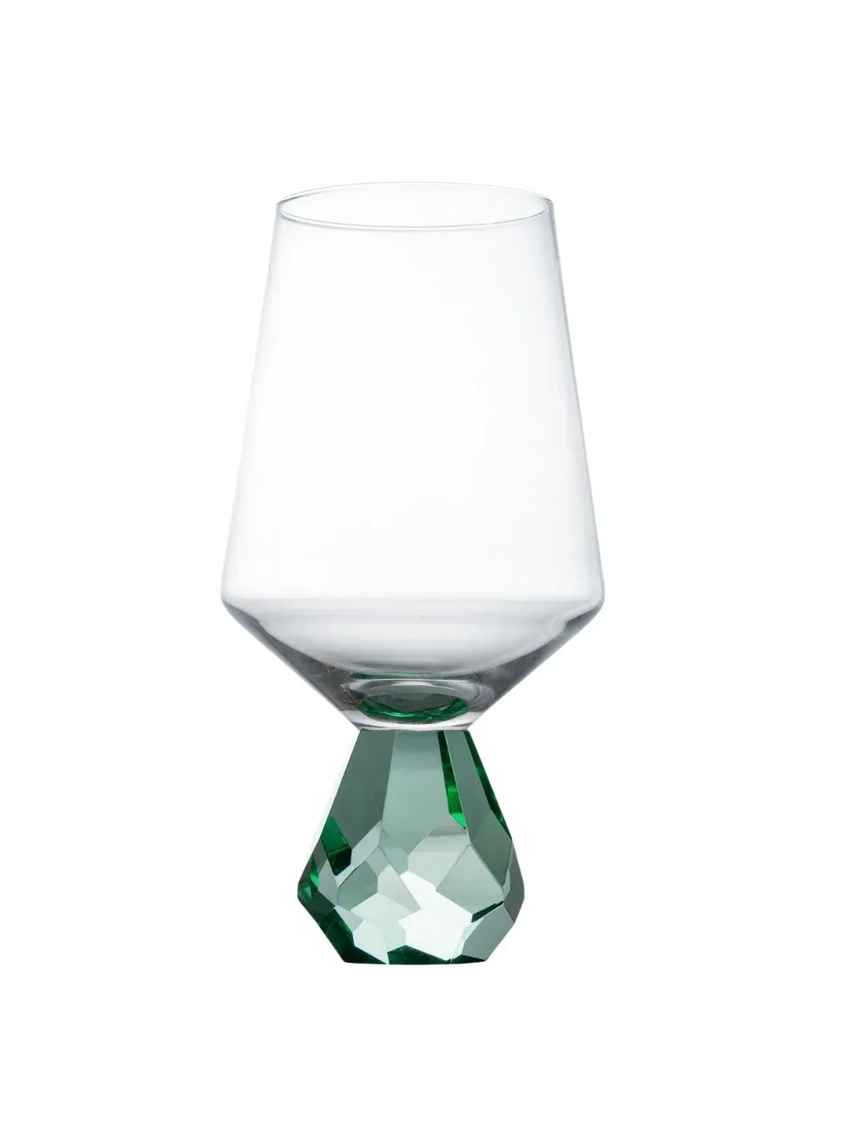 Taça com Base Diamond Lapidada Fumê