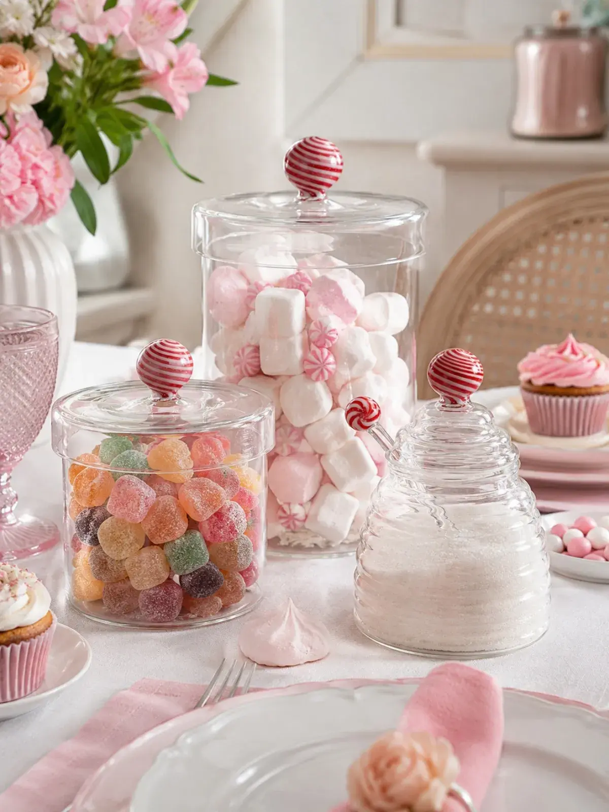 Pote de Doces Coleção Doces Vermelho