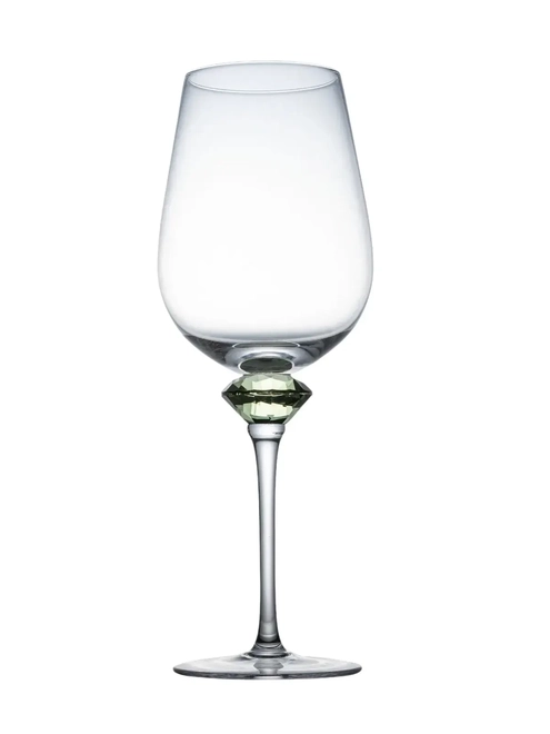Taça Vinho Branco com Haste Lapidada Diamond