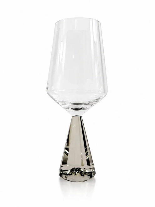 Taça Vinho Branco Base Geométrica