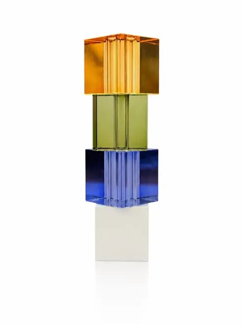Vaso Solitário de Cristal Colorido