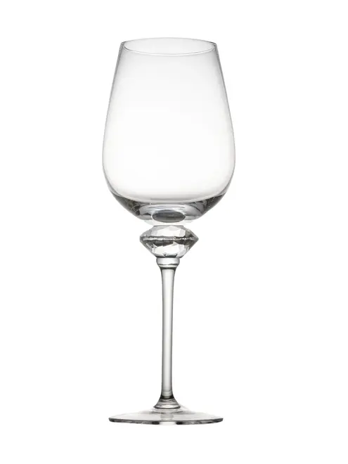 Taça Vinho Tinto com Haste Lapidada Diamond