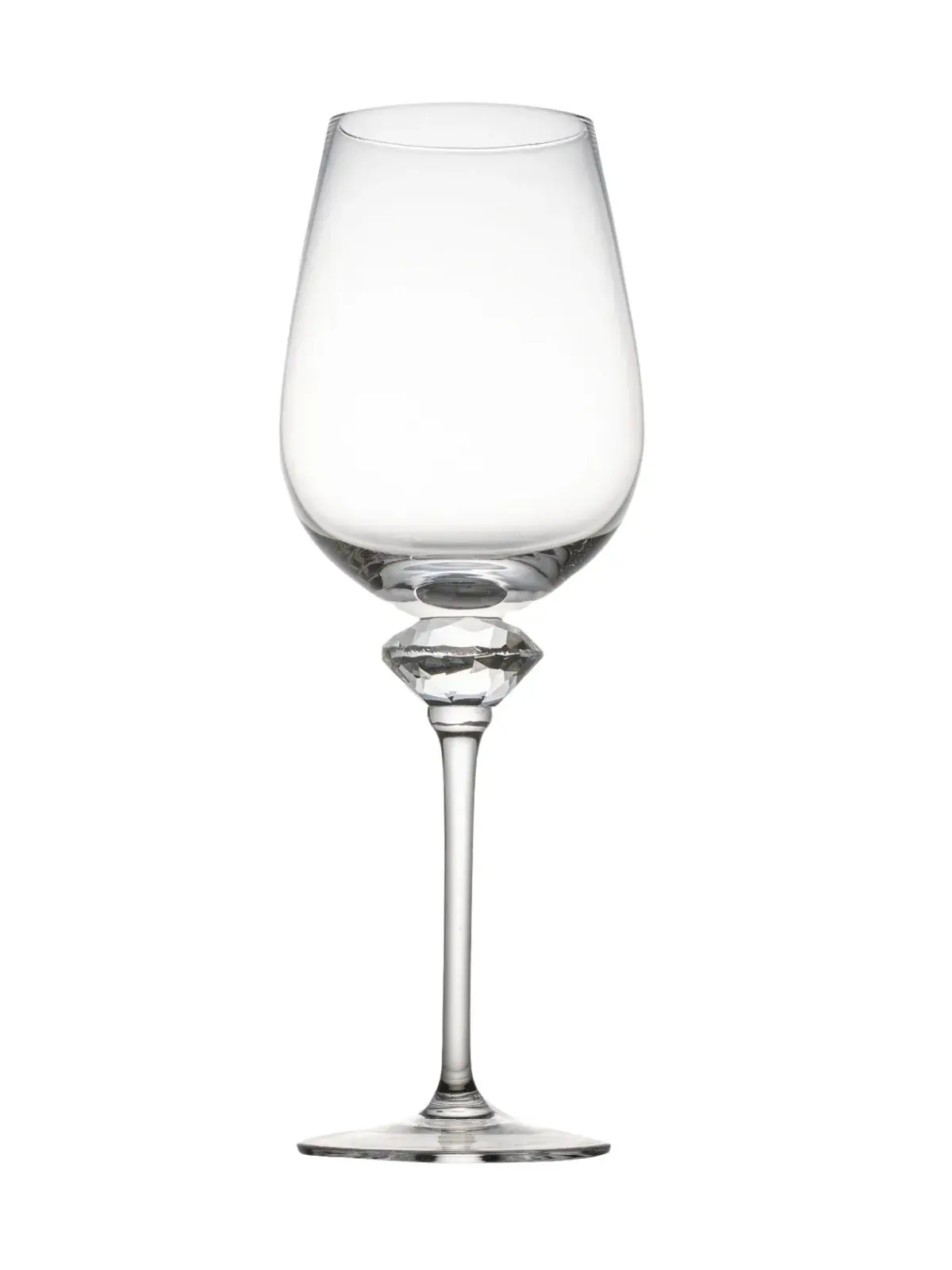 Taça Vinho Tinto com Haste Lapidada Diamond 630ml