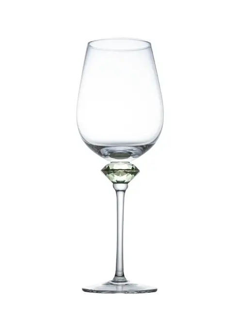 Taça Vinho Tinto com Haste Lapidada Diamond