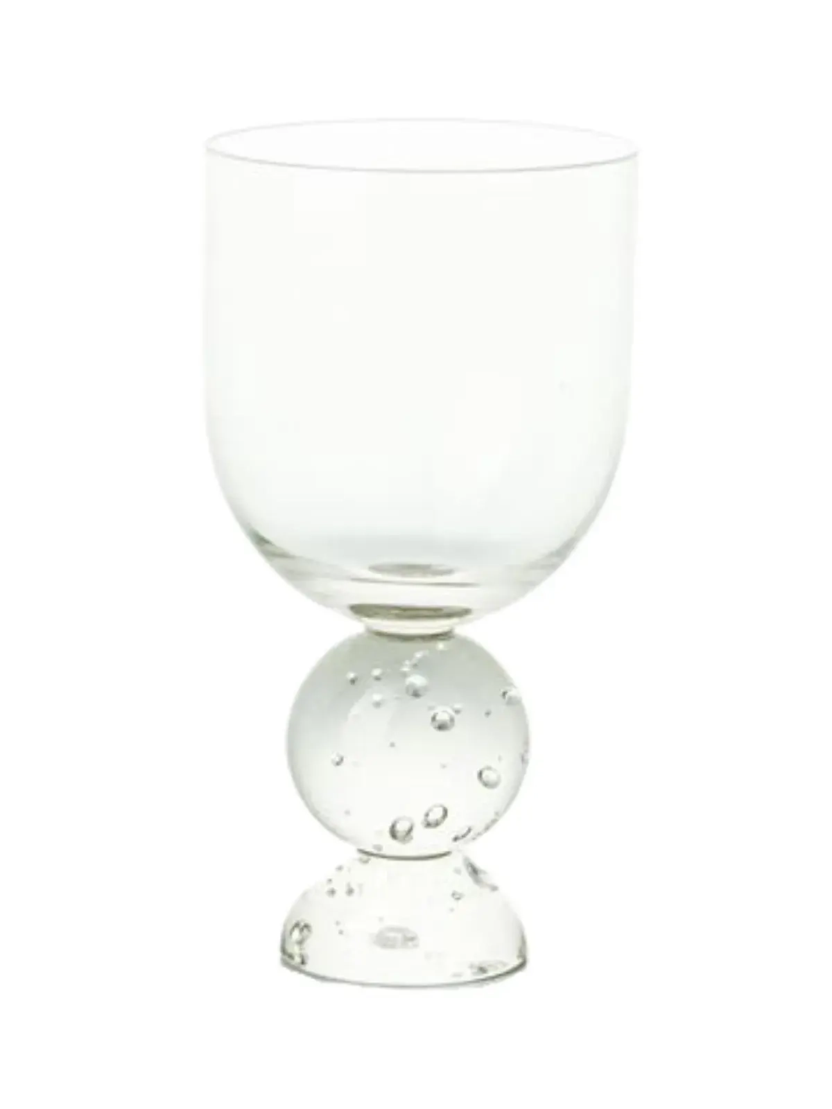 Taça com Base Esfera Bubble Transparente 