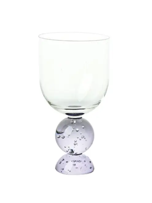Taça com Base Esfera Bubble Transparente 