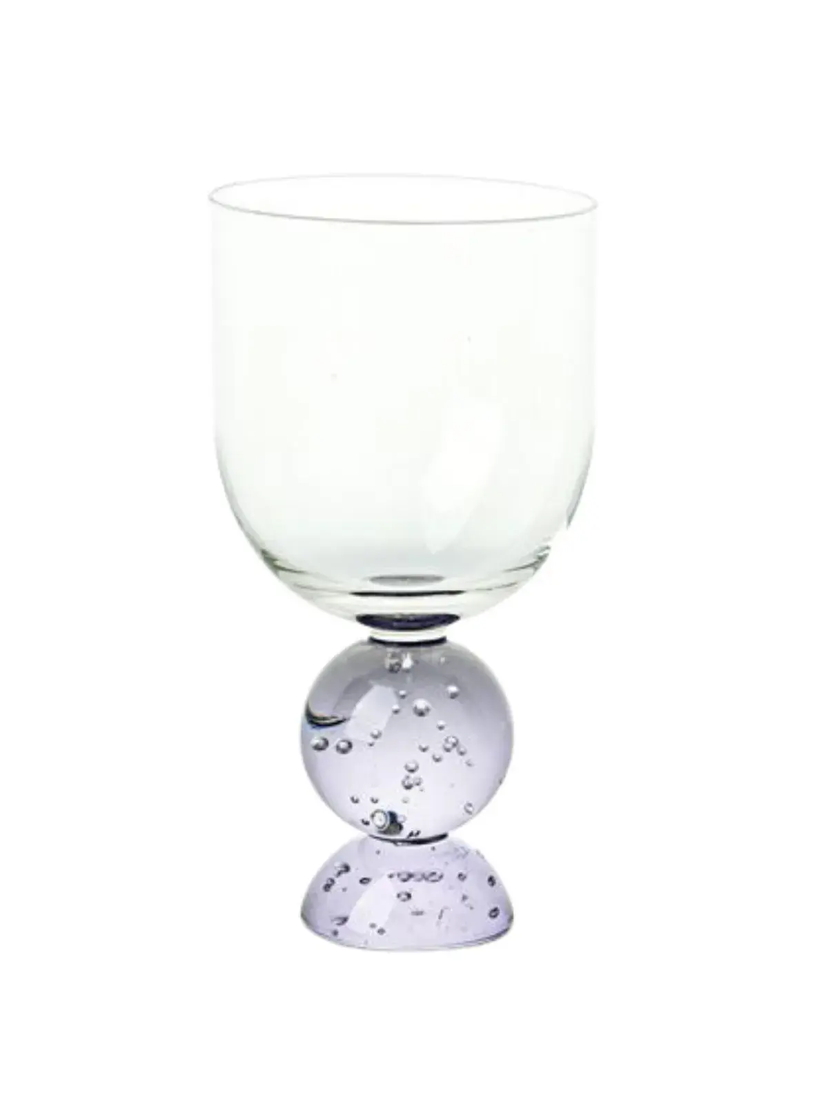 Taça com Base Esfera Bubble Transparente 