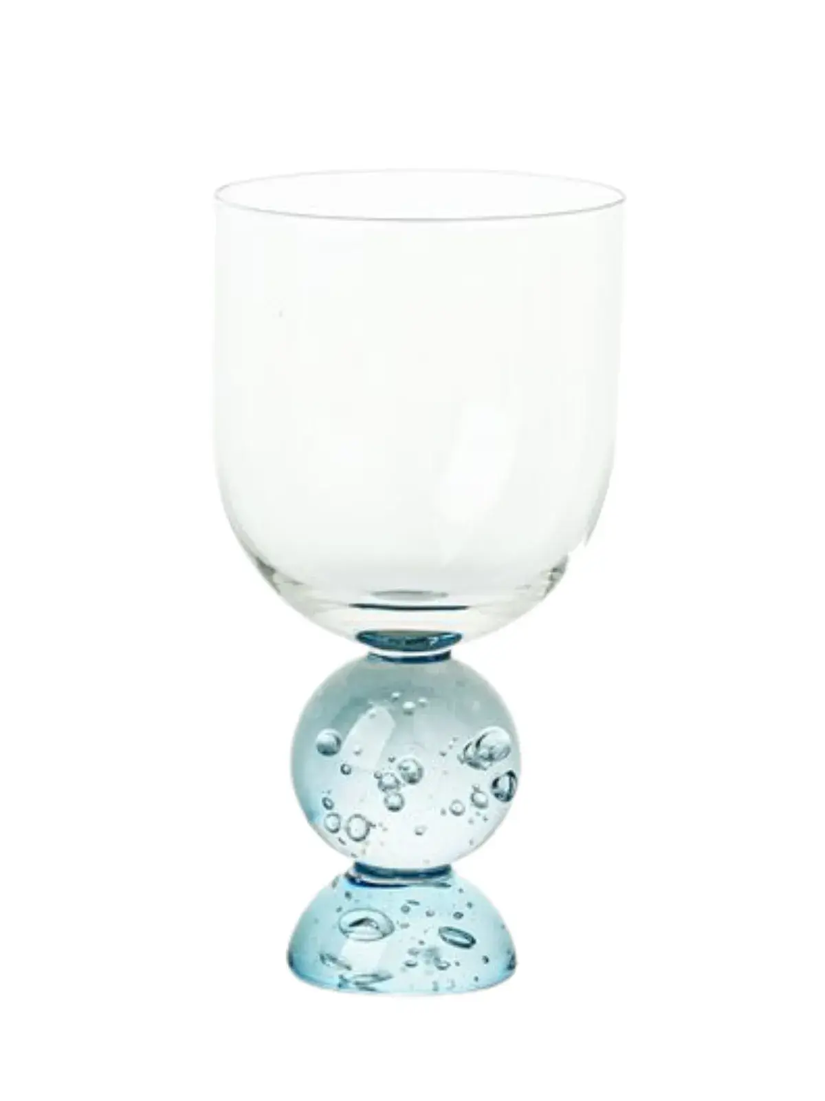 Taça com Base Esfera Bubble Azul