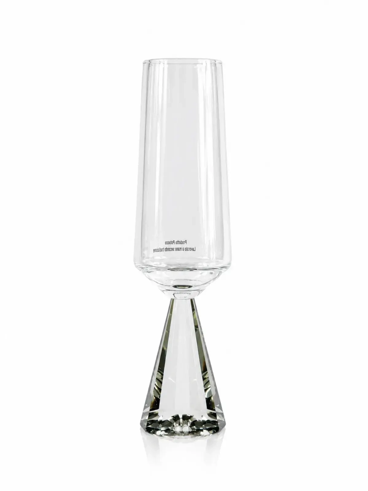 Taça Champagne Base Geométrica 300ml