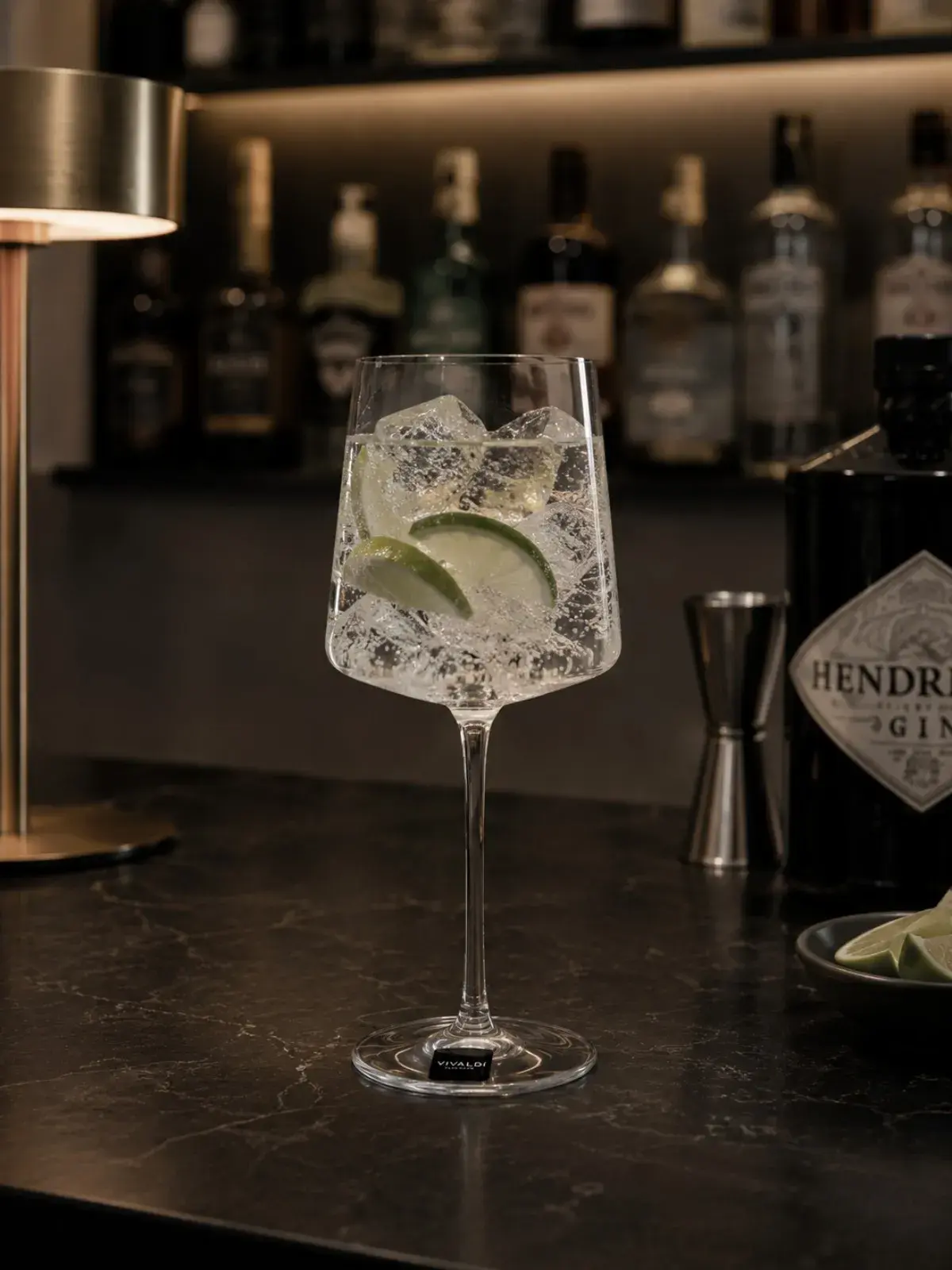 Jogo de 6 Taças para Gin em Cristal 24% PbO Mozart Vivaldi por Frederico Strauss 570ml