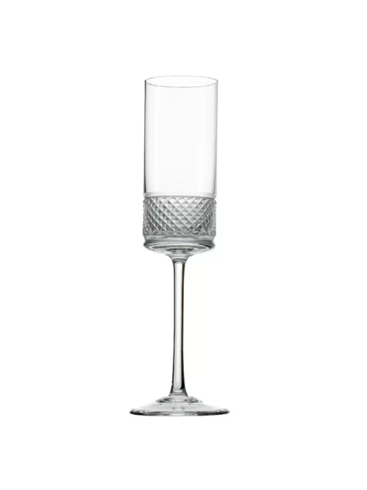 Jogo de 6 Taças Flute para Champagne em Cristal 24% PbO Mozart por Frederico Strauss 200ml