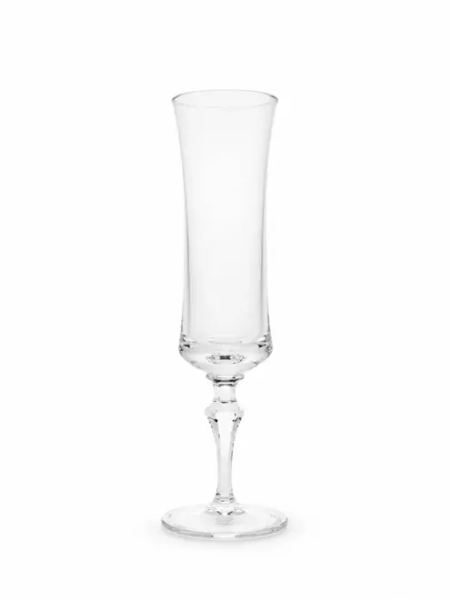 Jogo de 6 Taças Flute para Champagne em Cristal 24% PbO Mozart por Frederico Strauss