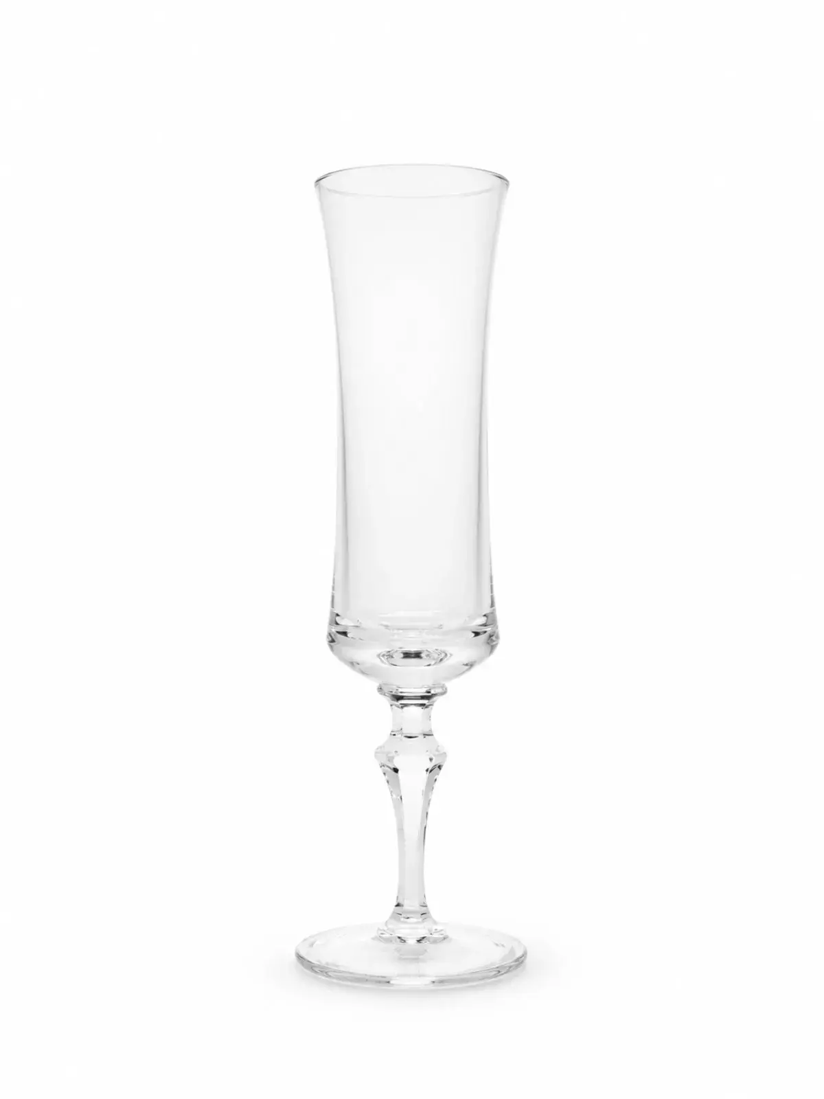 Jogo de 6 Taças Flute para Champagne em Cristal 24% PbO Mozart por Frederico Strauss 195ml