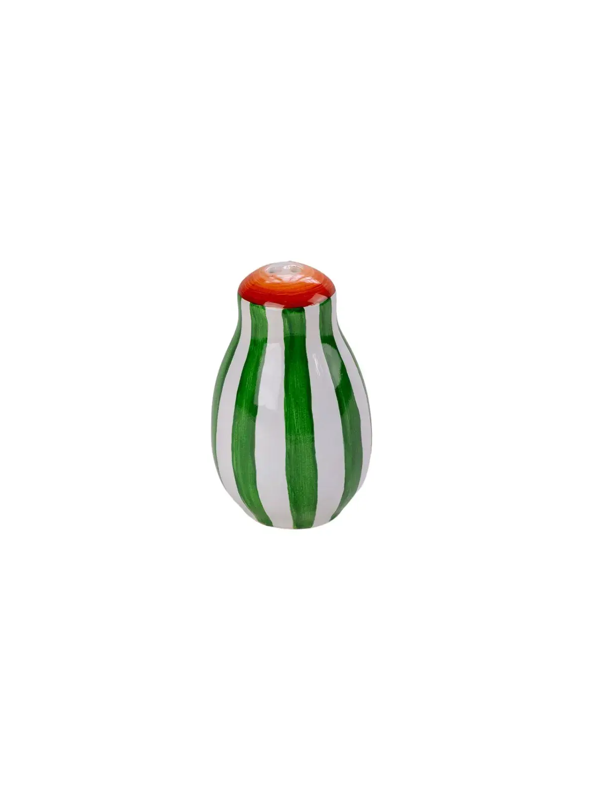 Saleiro Marrocos em Cerâmica Coleção Gourmet Itália - Pintado a Mão Verde