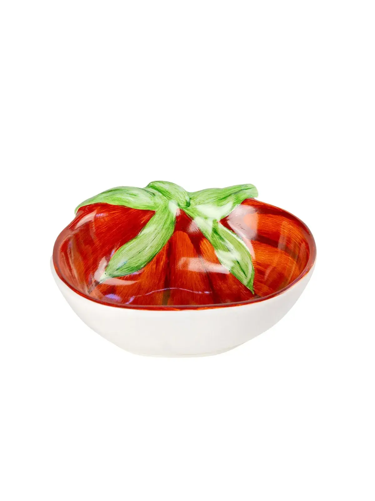 Bowl Tomate em Cerâmica Relevo - Pintado a Mão 